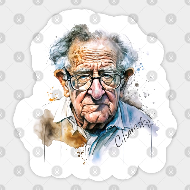 Noam Chomsky •• Sticker by unknown_pleasures